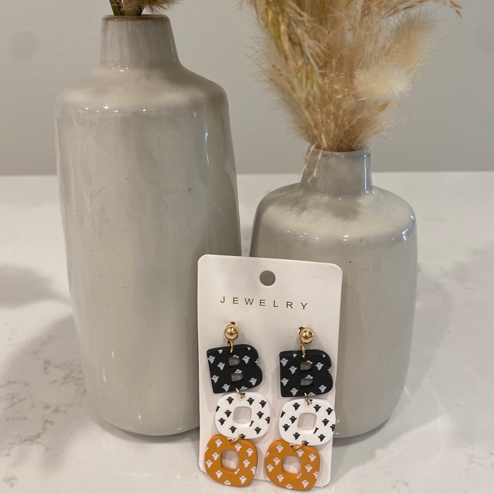 Boutique ghost Halloween costume jewelry earrings